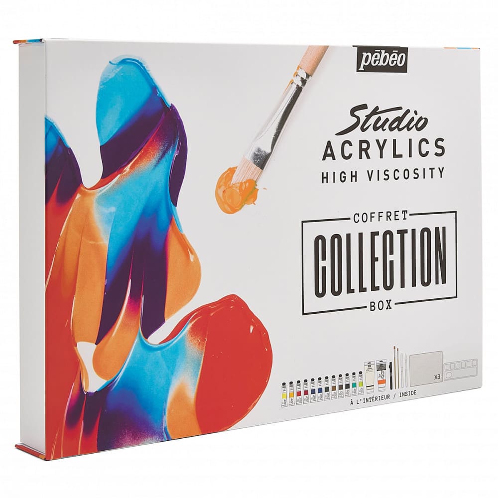 Estojo Tinta Acrílica Pebeo Collection Box
